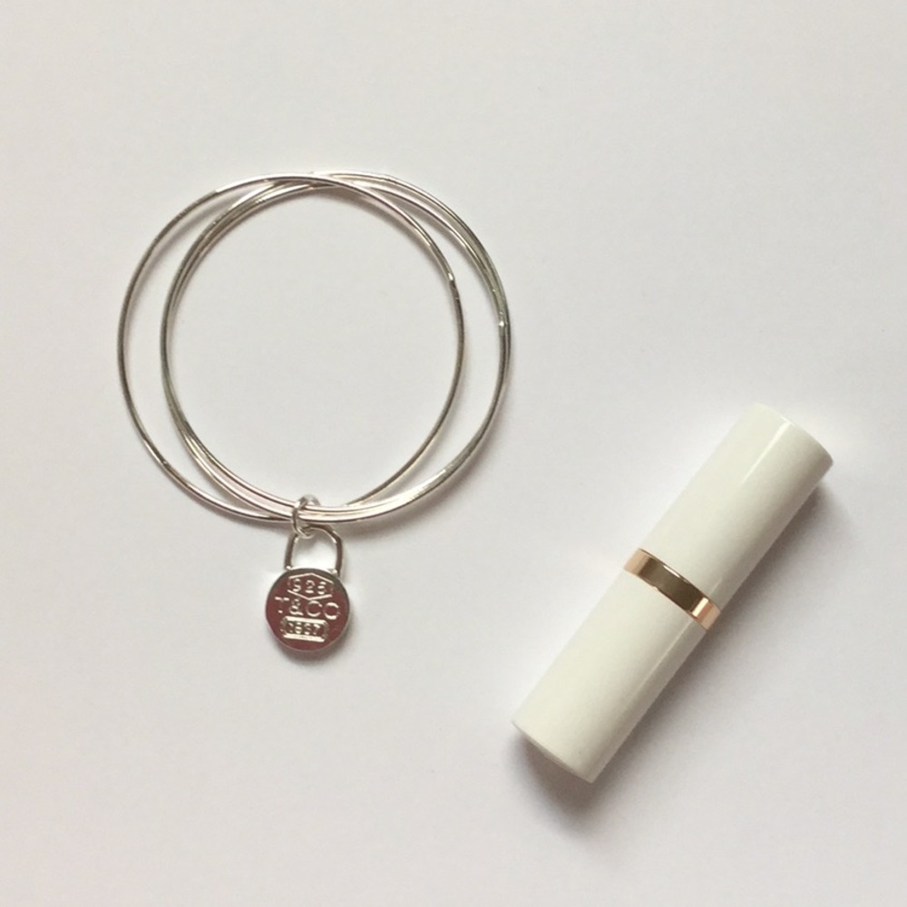 Silver bangle bracelet